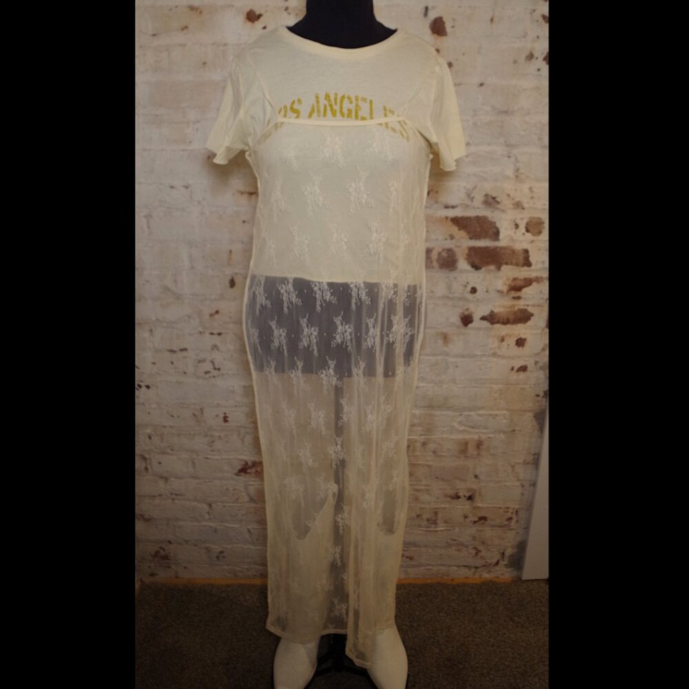 NWT Forever 21 LA Lace Overlay Dress